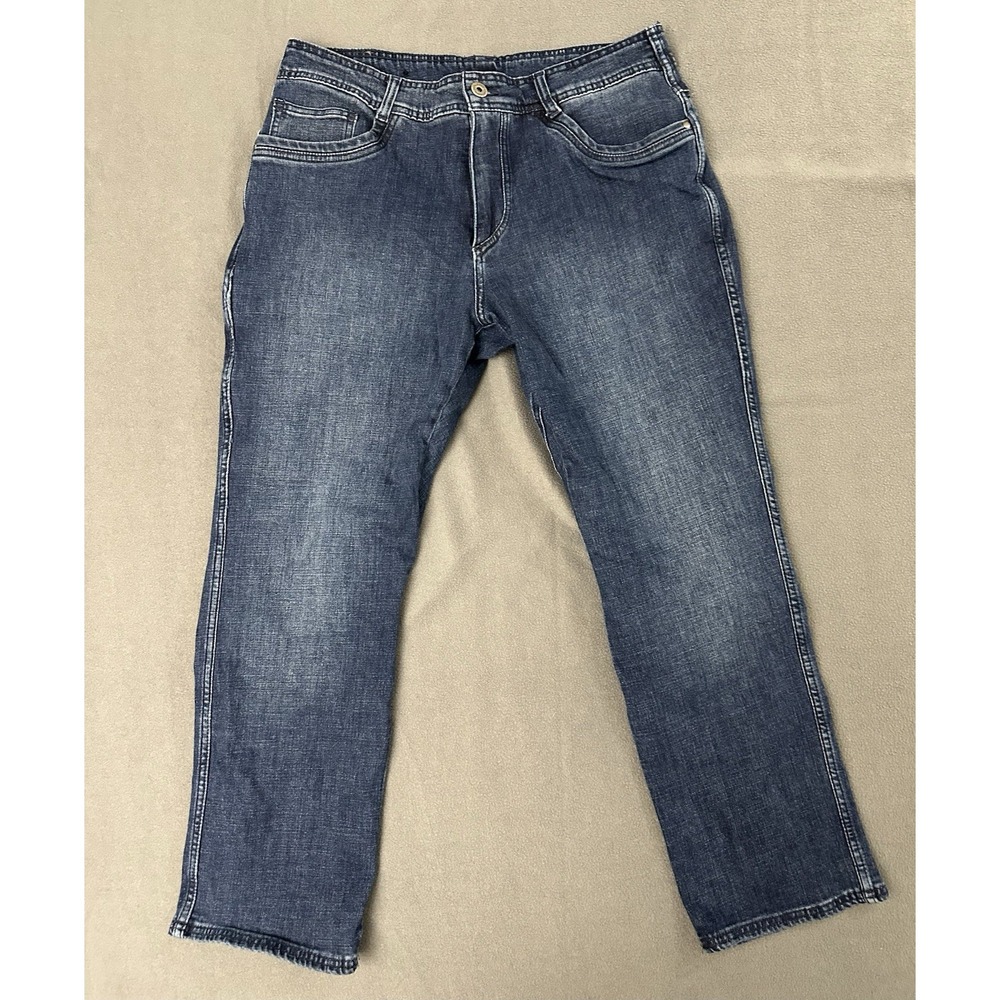 Kuhl Jeans Klassik Fit Men's Size 36x30 Indigo Blue Utility Work Hiking Denim
